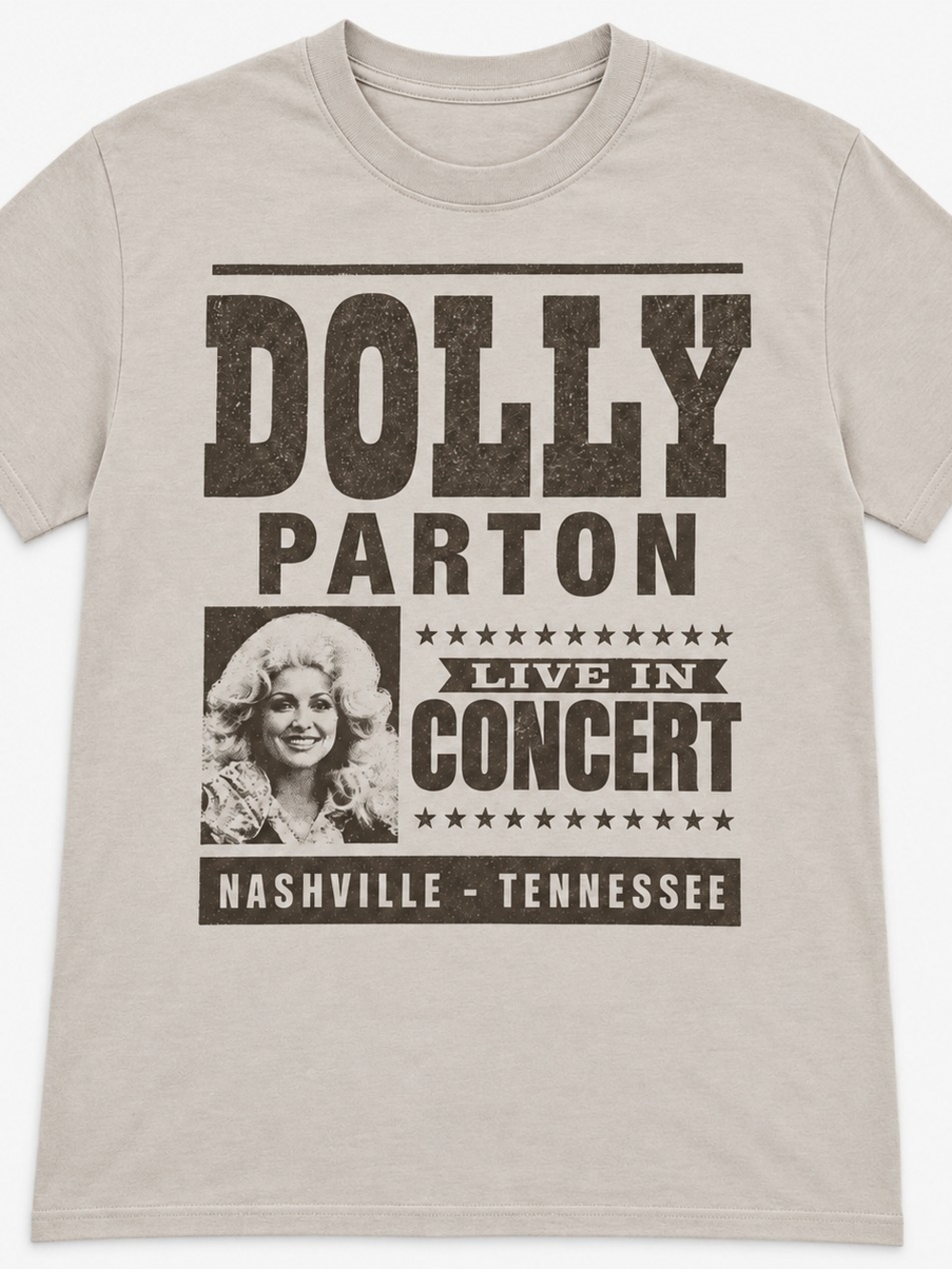 Dolly Parton Live in Concert Graphic Tee M 21-25 P2P Women's L NWT